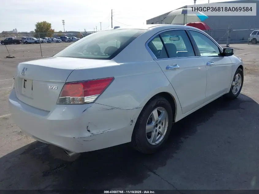 1HGCP36818A069584 2008 Honda Accord 3.5 Ex-L