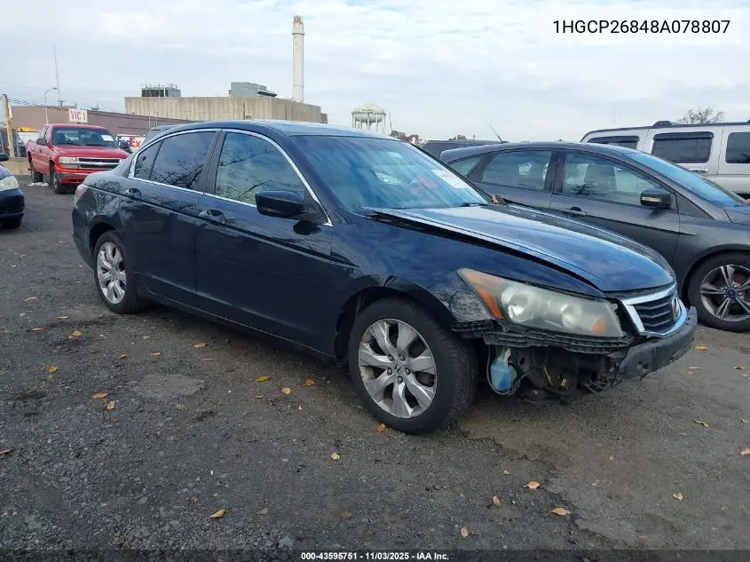 1HGCP26848A078807 2008 Honda Accord 2.4 Ex-L