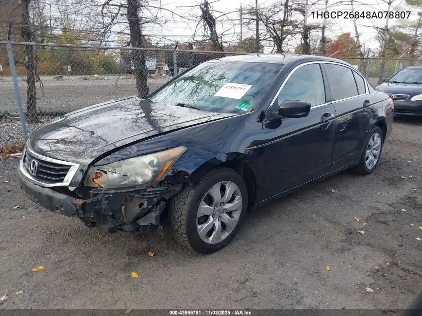 1HGCP26848A078807 2008 Honda Accord 2.4 Ex-L