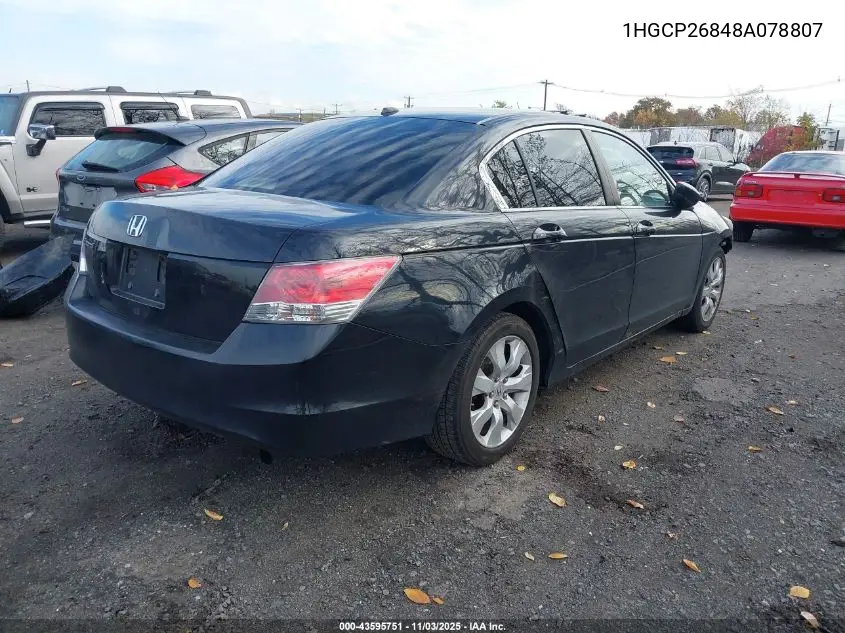 1HGCP26848A078807 2008 Honda Accord 2.4 Ex-L