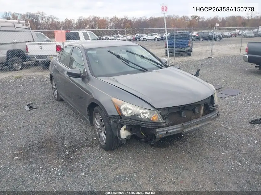 1HGCP26358A150778 2008 Honda Accord 2.4 Lx
