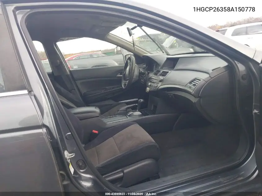 1HGCP26358A150778 2008 Honda Accord 2.4 Lx