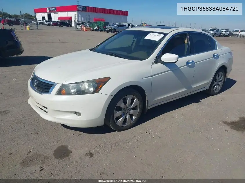 1HGCP36838A084720 2008 Honda Accord 3.5 Ex-L