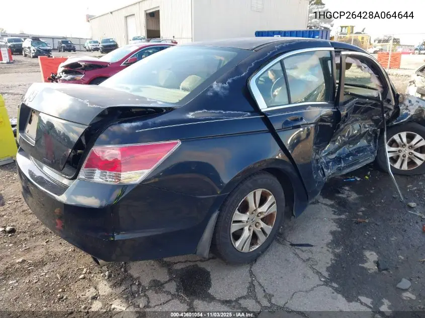 1HGCP26428A064644 2008 Honda Accord 2.4 Lx-P