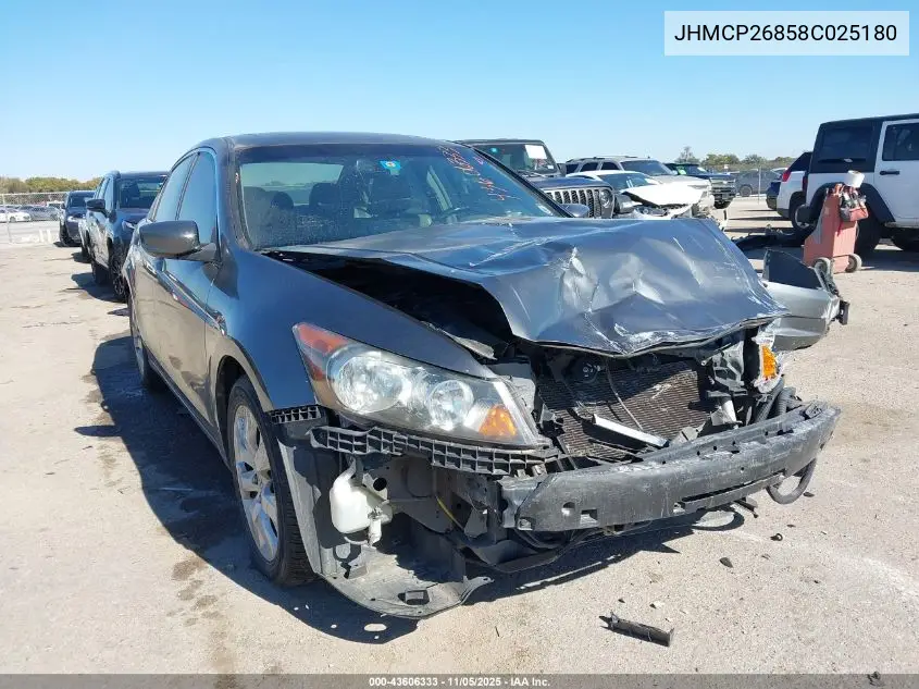 JHMCP26858C025180 2008 Honda Accord 2.4 Ex-L