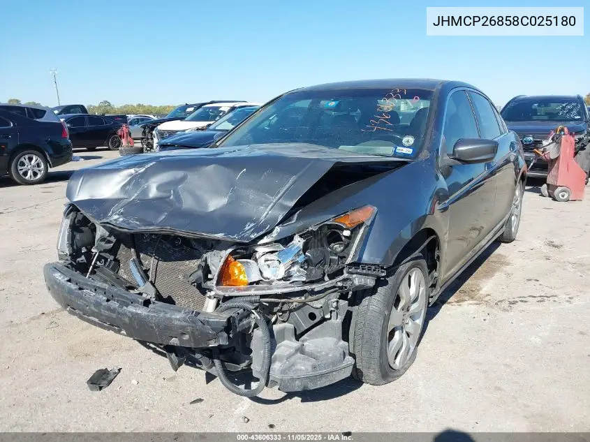 JHMCP26858C025180 2008 Honda Accord 2.4 Ex-L