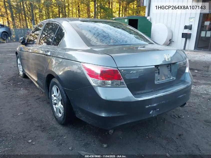 1HGCP264X8A107143 2008 Honda Accord 2.4 Lx-P