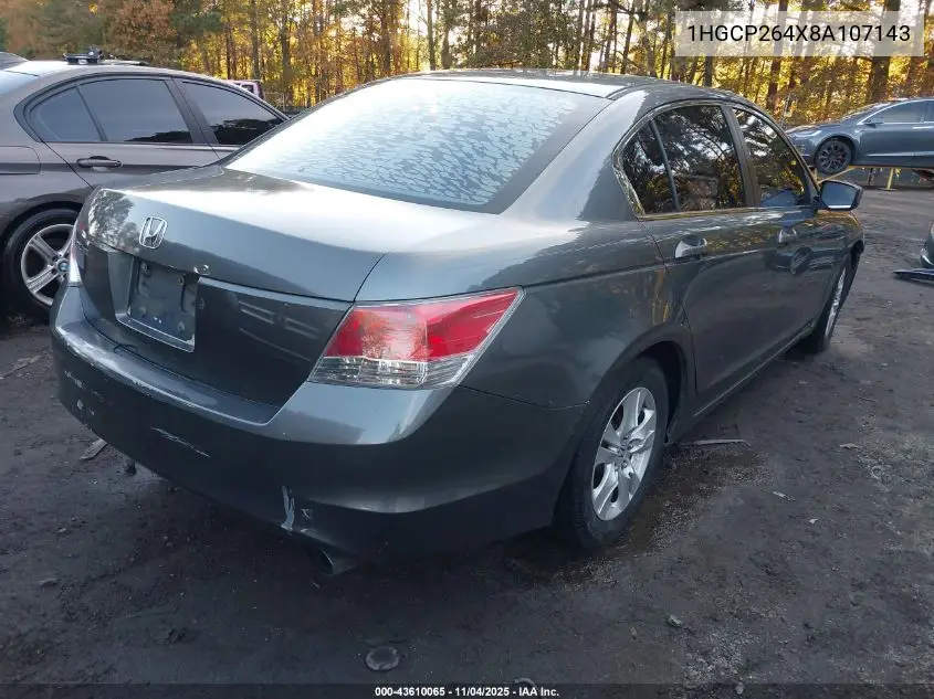 1HGCP264X8A107143 2008 Honda Accord 2.4 Lx-P