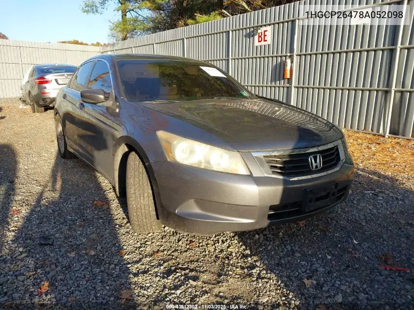 1HGCP26478A052098 2008 Honda Accord 2.4 Lx-P