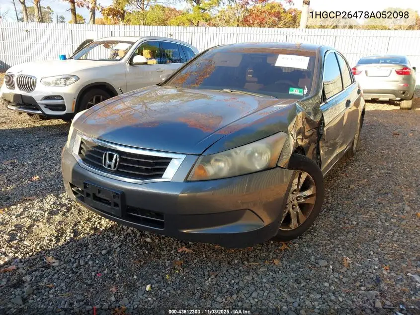 1HGCP26478A052098 2008 Honda Accord 2.4 Lx-P