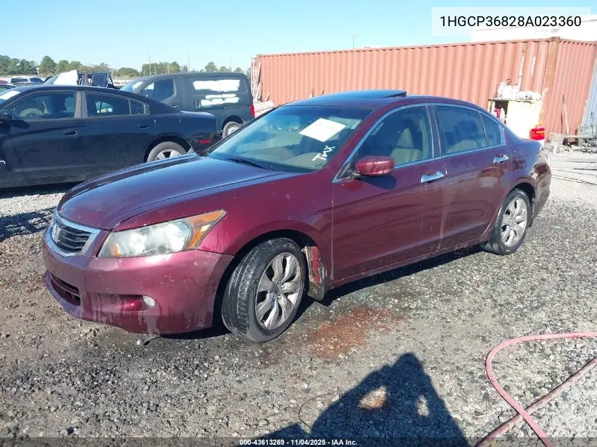 1HGCP36828A023360 2008 Honda Accord 3.5 Ex-L