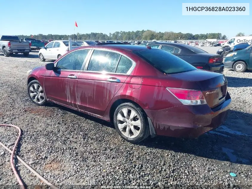1HGCP36828A023360 2008 Honda Accord 3.5 Ex-L