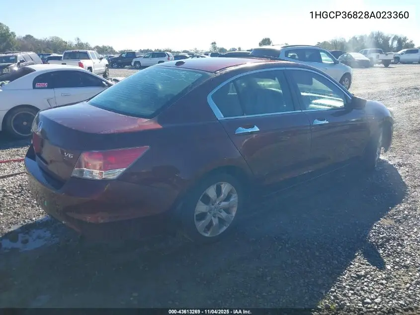 1HGCP36828A023360 2008 Honda Accord 3.5 Ex-L