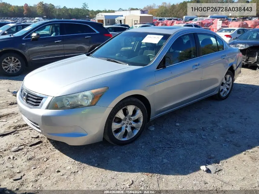 1HGCP26728A038443 2008 Honda Accord 2.4 Ex