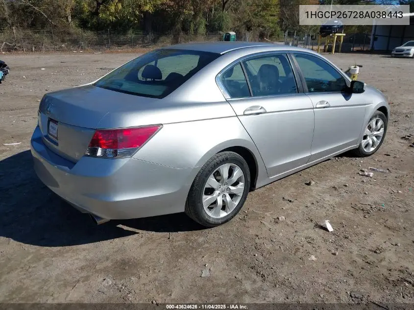 1HGCP26728A038443 2008 Honda Accord 2.4 Ex