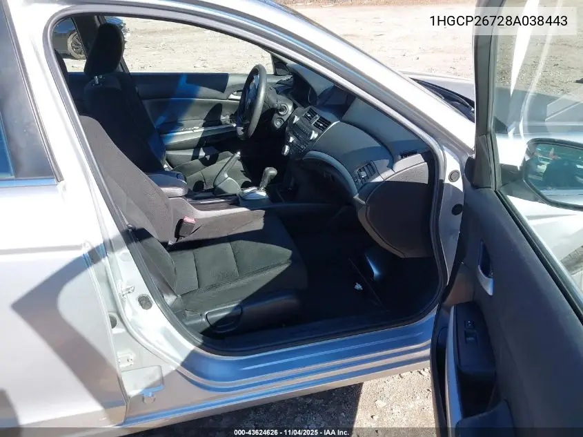 1HGCP26728A038443 2008 Honda Accord 2.4 Ex