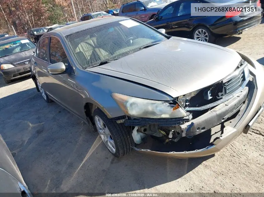 1HGCP268X8A021351 2008 Honda Accord 2.4 Ex-L