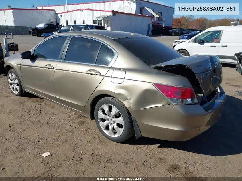 1HGCP268X8A021351 2008 Honda Accord 2.4 Ex-L