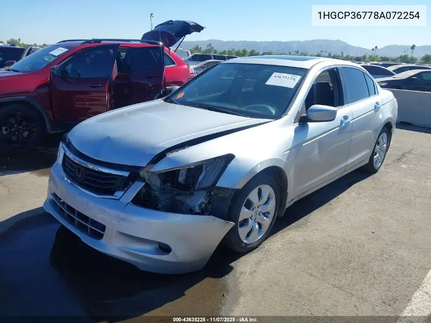 1HGCP36778A072254 2008 Honda Accord 3.5 Ex