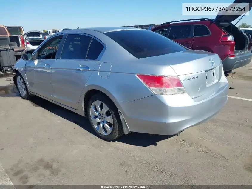 1HGCP36778A072254 2008 Honda Accord 3.5 Ex