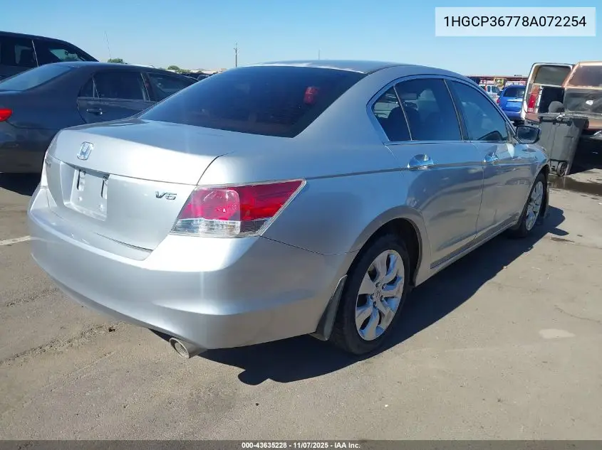 1HGCP36778A072254 2008 Honda Accord 3.5 Ex