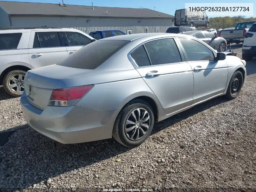 1HGCP26328A127734 2008 Honda Accord 2.4 Lx