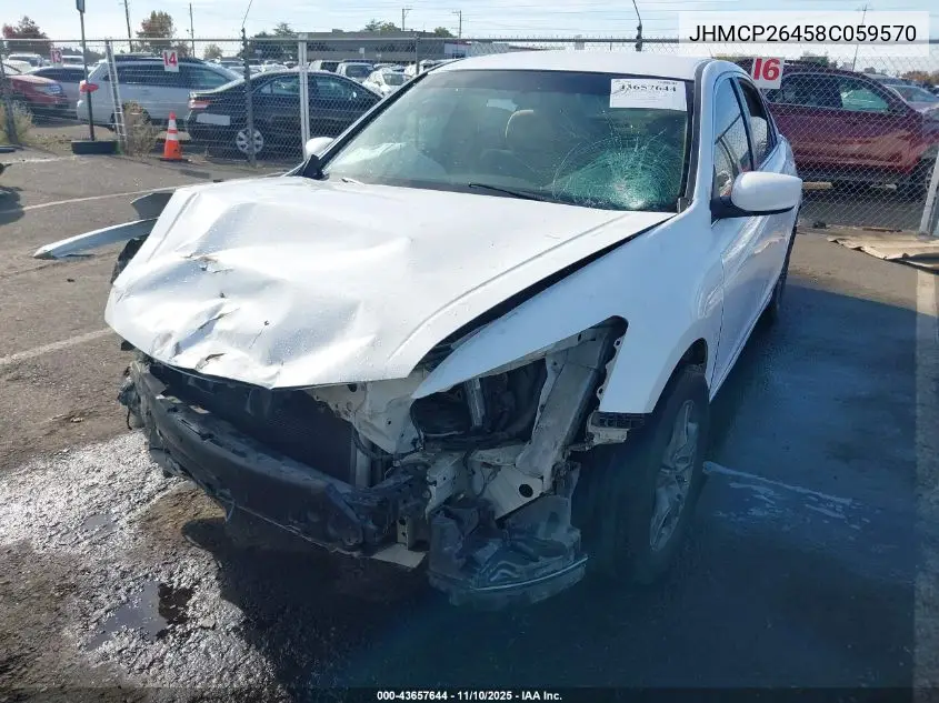 JHMCP26458C059570 2008 Honda Accord 2.4 Lx-P