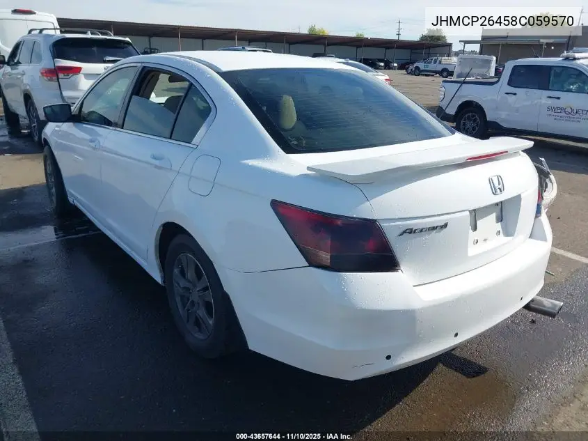 JHMCP26458C059570 2008 Honda Accord 2.4 Lx-P