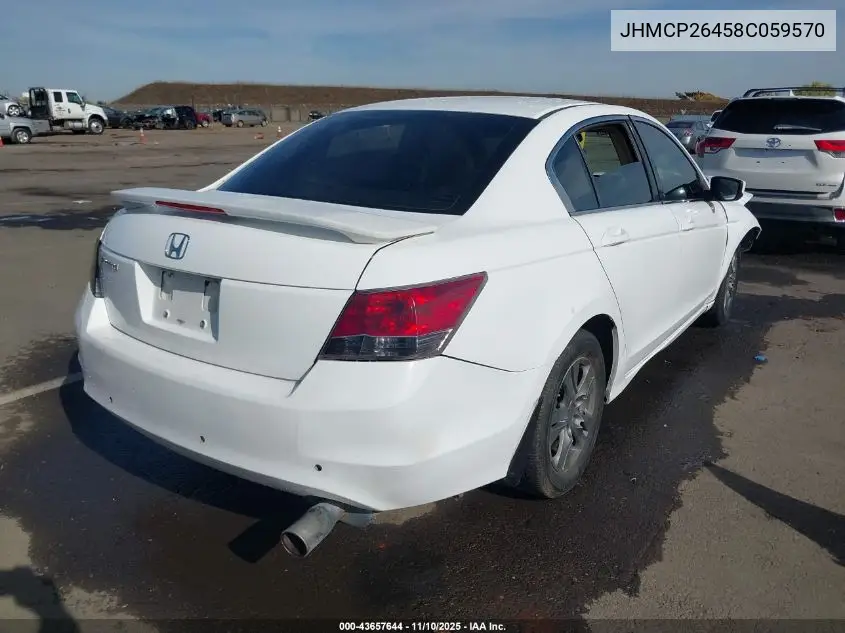 JHMCP26458C059570 2008 Honda Accord 2.4 Lx-P