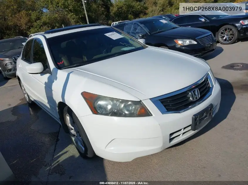 1HGCP268X8A003979 2008 Honda Accord 2.4 Ex-L