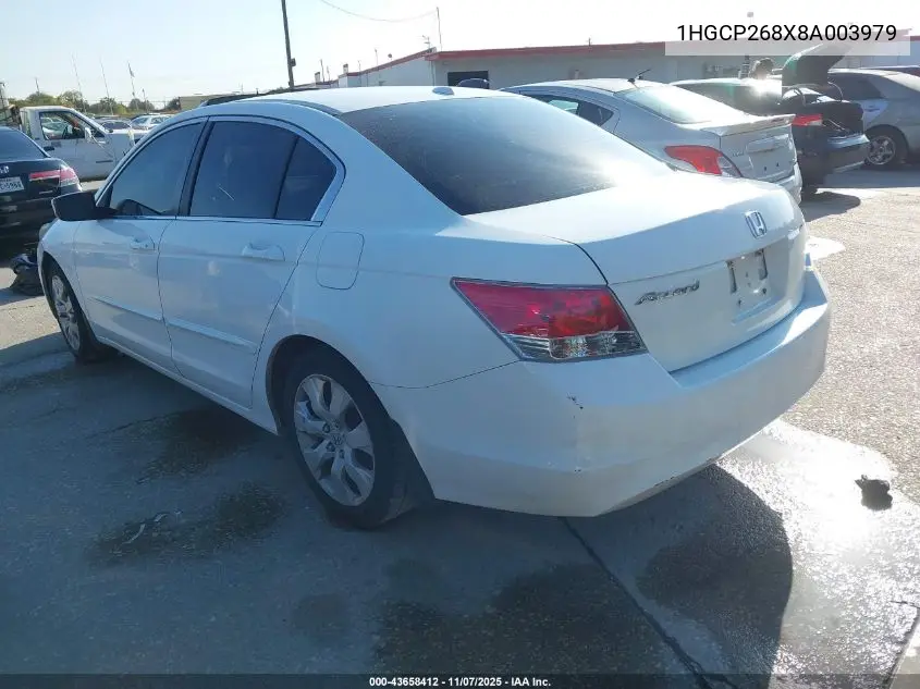 1HGCP268X8A003979 2008 Honda Accord 2.4 Ex-L