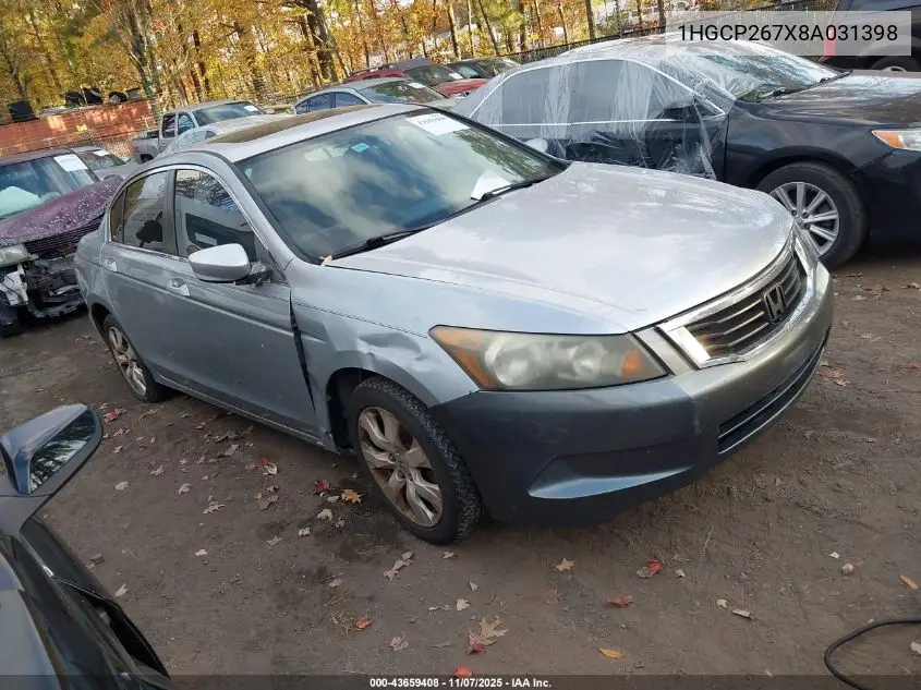 1HGCP267X8A031398 2008 Honda Accord 2.4 Ex