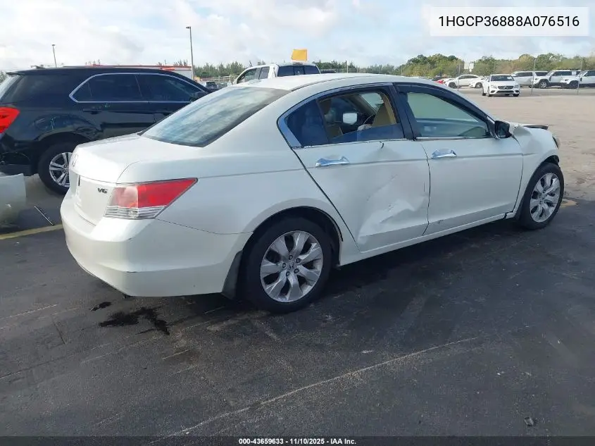 1HGCP36888A076516 2008 Honda Accord 3.5 Ex-L