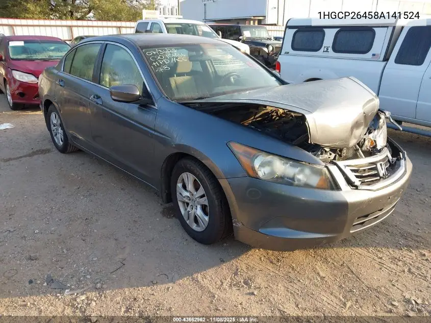 1HGCP26458A141524 2008 Honda Accord 2.4 Lx-P