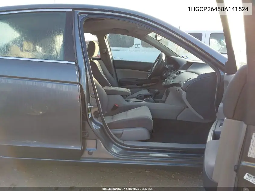1HGCP26458A141524 2008 Honda Accord 2.4 Lx-P