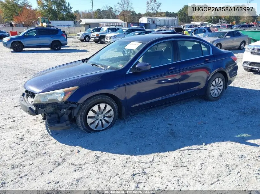 1HGCP26358A163997 2008 Honda Accord 2.4 Lx