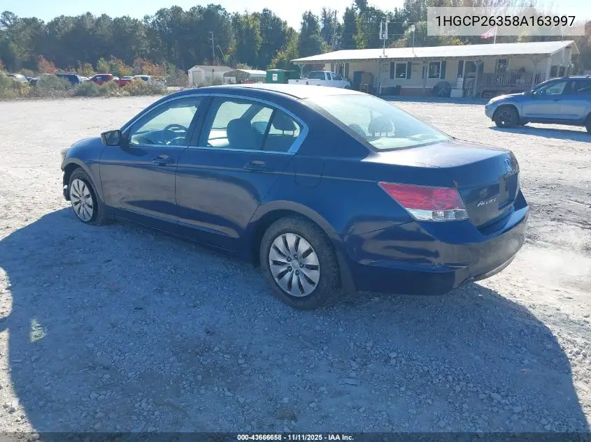 1HGCP26358A163997 2008 Honda Accord 2.4 Lx
