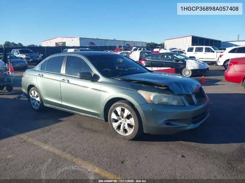 1HGCP36898A057408 2008 Honda Accord 3.5 Ex-L