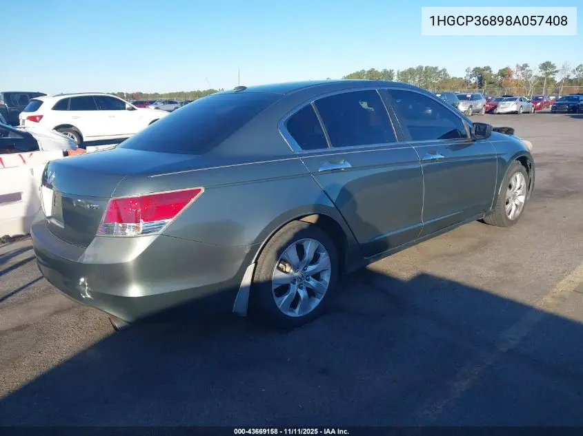 1HGCP36898A057408 2008 Honda Accord 3.5 Ex-L