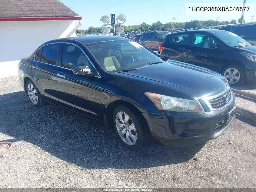 1HGCP368X8A046577 2008 Honda Accord 3.5 Ex-L