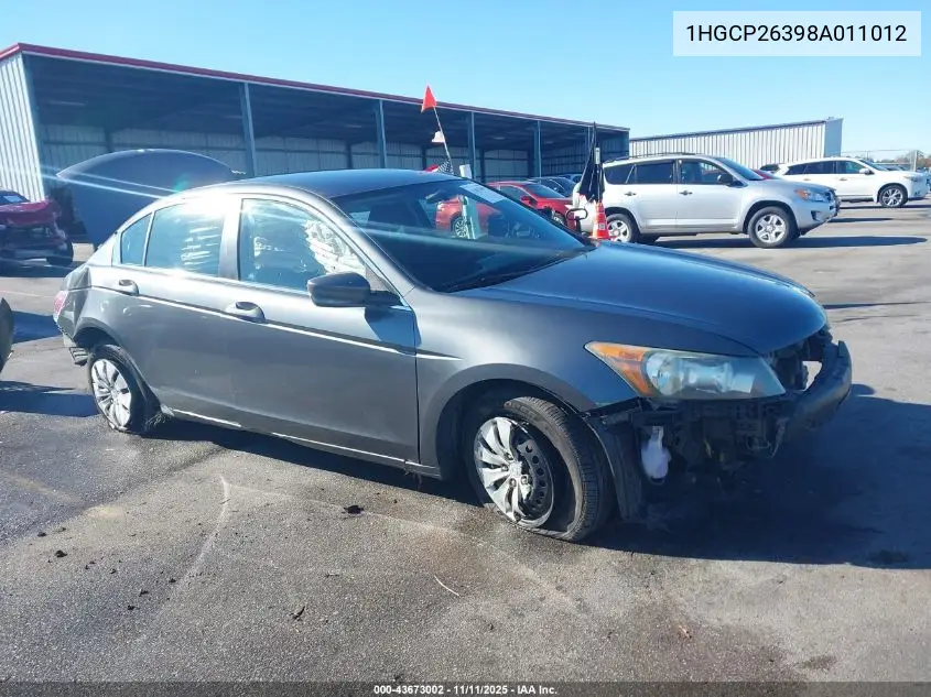 1HGCP26398A011012 2008 Honda Accord 2.4 Lx