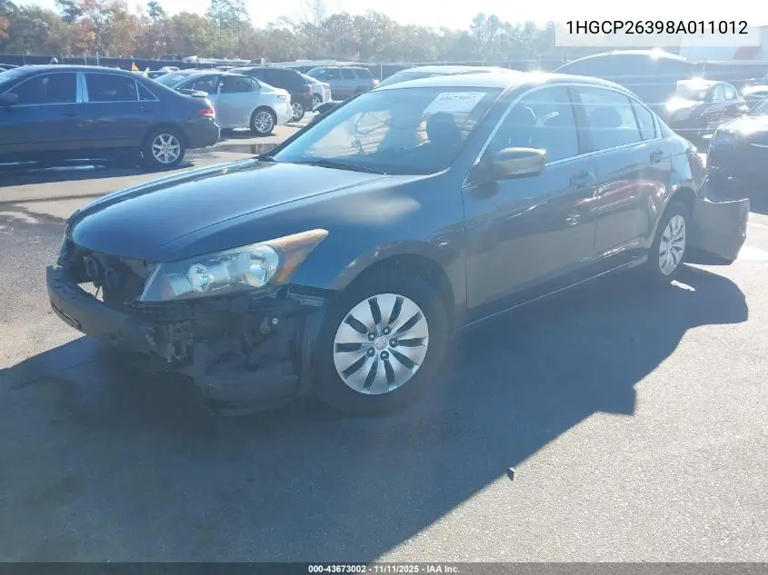 1HGCP26398A011012 2008 Honda Accord 2.4 Lx