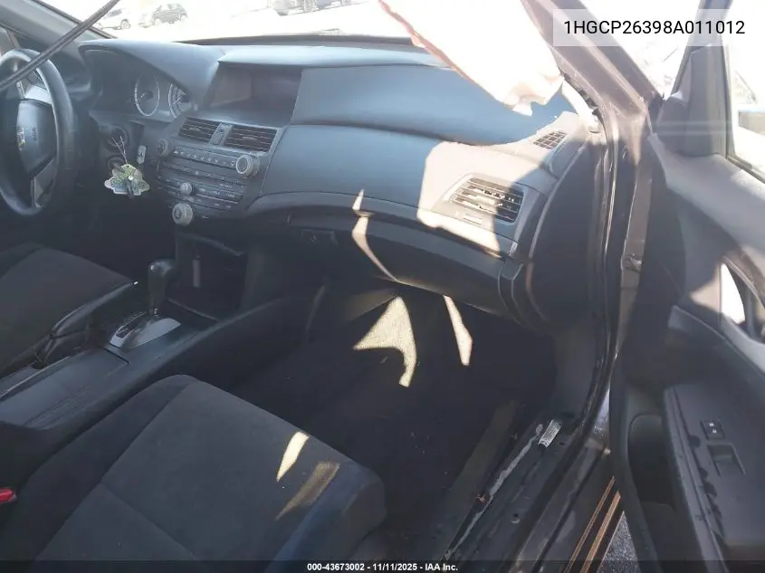 1HGCP26398A011012 2008 Honda Accord 2.4 Lx