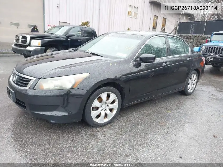 1HGCP26718A090114 2008 Honda Accord 2.4 Ex