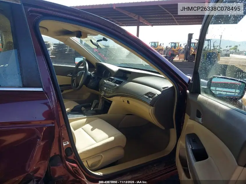 JHMCP26338C078495 2008 Honda Accord 2.4 Lx