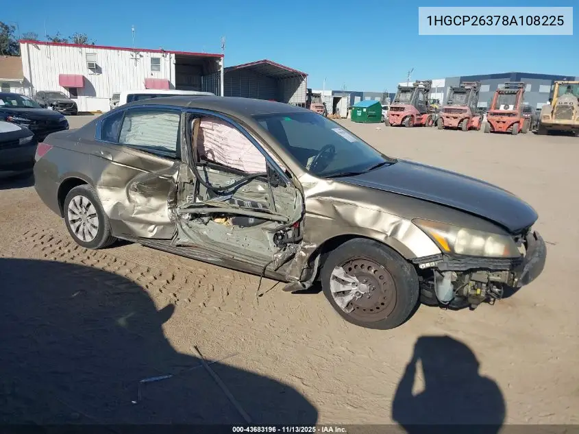 1HGCP26378A108225 2008 Honda Accord 2.4 Lx