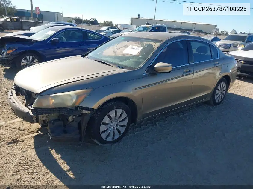 1HGCP26378A108225 2008 Honda Accord 2.4 Lx