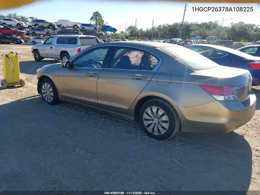 1HGCP26378A108225 2008 Honda Accord 2.4 Lx