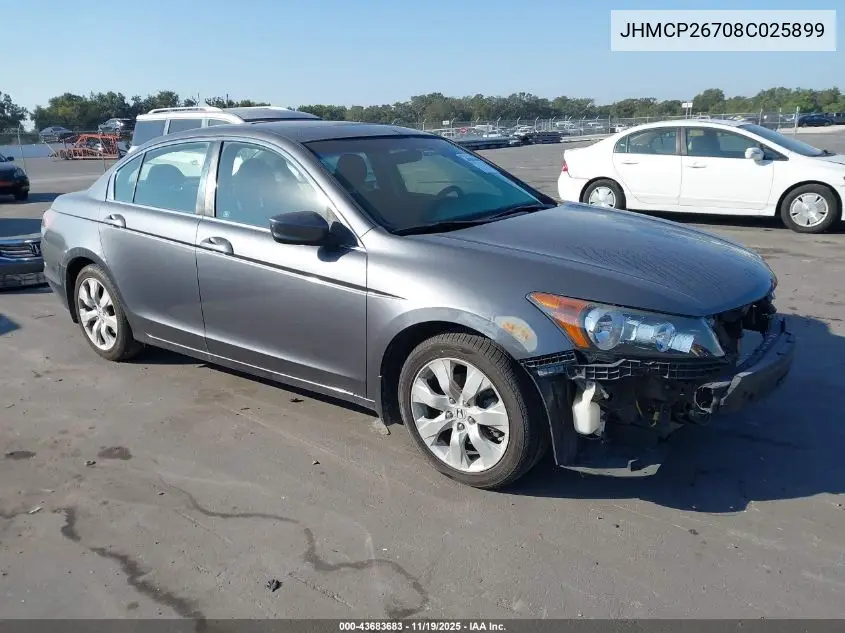 JHMCP26708C025899 2008 Honda Accord 2.4 Ex