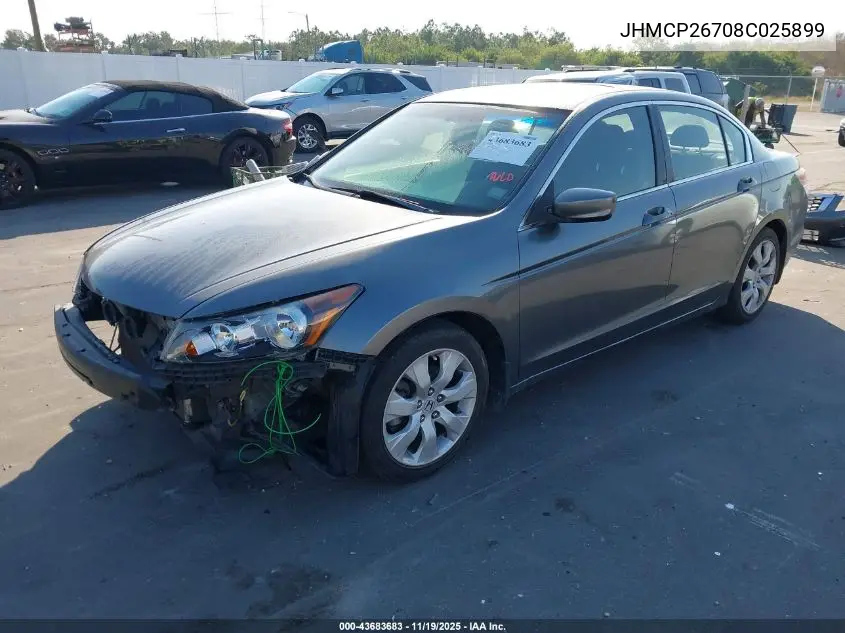 JHMCP26708C025899 2008 Honda Accord 2.4 Ex
